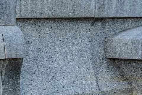 Granite and marble structure. The foundation of the fountain in the city Stock Photos