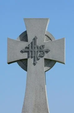Granite Celtic cross Stock Photos