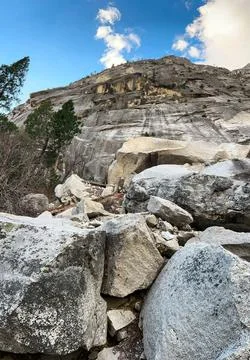 Granite cliffs Stock Photos