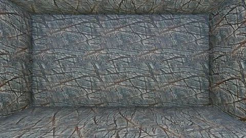 Granite cube room. Stock Footage 265524775
