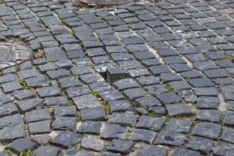 Granite Pavement floor texture close up Stock Photos