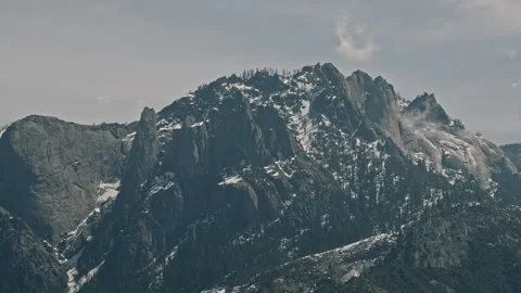 Granite Peaks Castle Rocks with Pine Forest Sequoia National Stock Footage 313594910