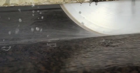 Granite processing in manufacturing Vidéo 74250222