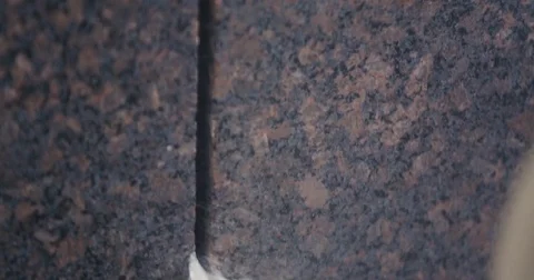 Granite processing in manufacturing Video stock 82413324