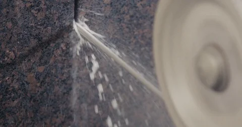 Granite processing in manufacturing 库存影片 82413357