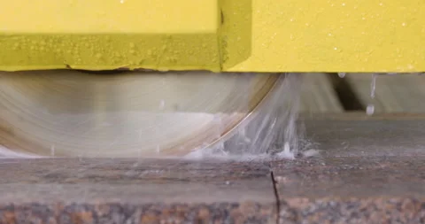 Granite processing in manufacturing 库存影片 101908987