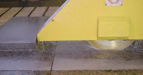 Granite processing in manufacturing Video stock 101909027