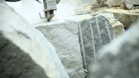 Granite quarry drilling 库存影片 73712648