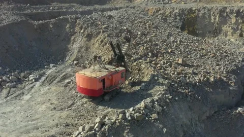 Granite quarry. Open cast mine. Stone Quarrying 库存影片 157778750