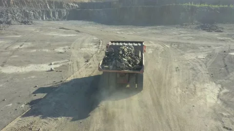 Granite quarry. Open cast mine. Stone Quarrying Stock Footage 157779195