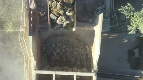 Granite quarry. Open cast mine. Stone Quarrying Stock Footage 157779482