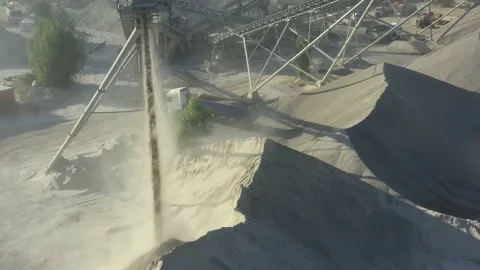 Granite quarry. Open cast mine. Stone Quarrying Vídeos de archivo 157779556