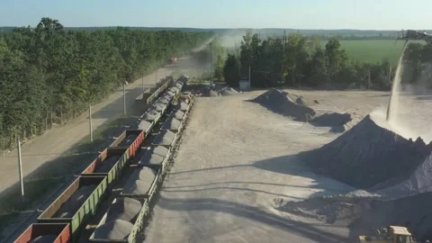 Granite quarry. Open cast mine. Stone Quarrying Stock Footage 157779861