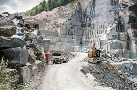 Granite quarry 写真素材