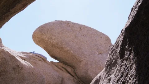 Granite rock formations in Joshua Tree National Park Stock Footage 99742016