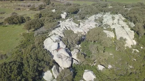 GRANITE ROCK WITH PIRATE FACE Stock-Footage 105400345