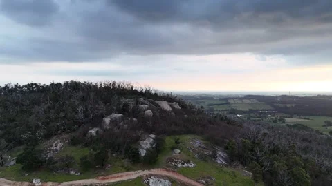 Granite rocks at Mount Cannibal, eastern Victoria, November 28,2024 Stock Footage 293874371