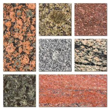 Granite samples collection 写真素材