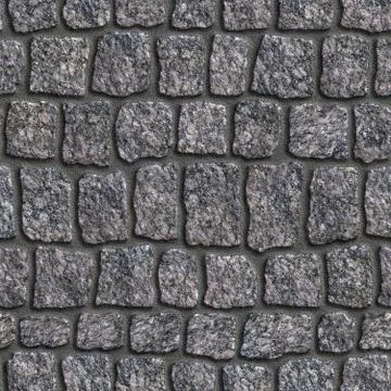 Granite Sett. Seamless Tileable Texture. Stock Illustration