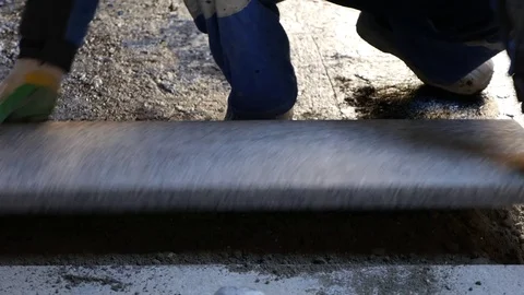 Granite slab and a hammer Stock Footage 73420488