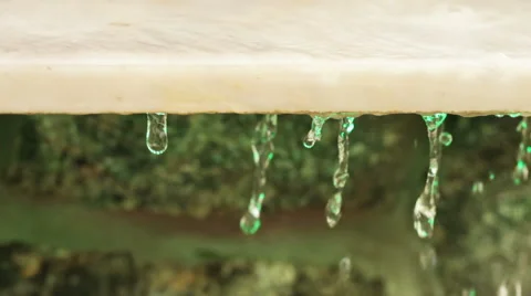 Granite slab with water 스톡 동영상 40046767