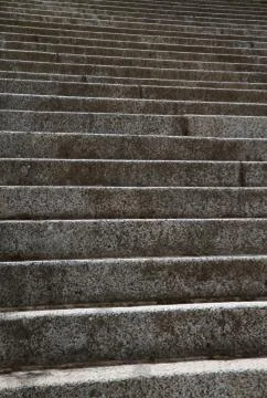 Granite steps dark Stock Photos
