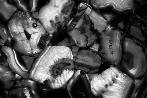 Granite stone pattern useful as background or texture, black white granite Stock Photos