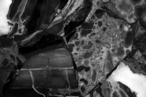 Granite stone pattern useful as background or texture, black white granite Stock Photos