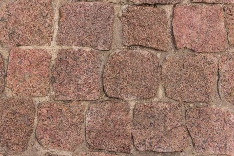 Granite stone pavement texture. Stock Photos