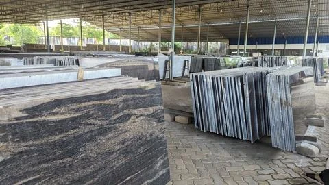 Granite stone slabs Stock Photos