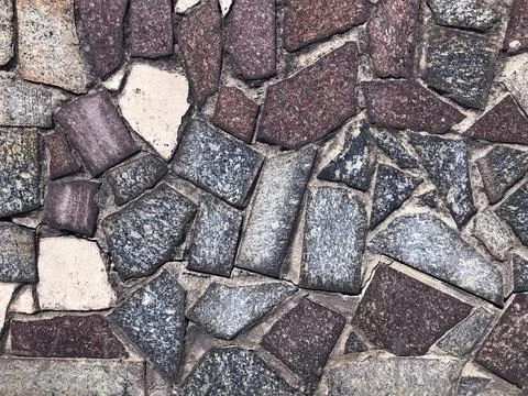 Granite, stone, texture, cement. The texture of the wall of stone. Gray, white Stock Photos