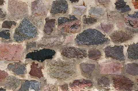 Granite stone wall Stock Photos