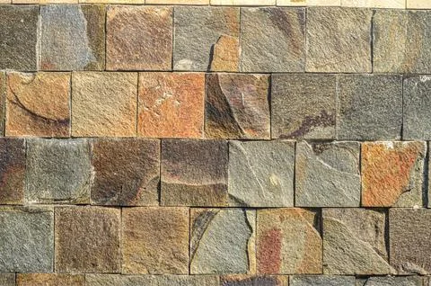 Granite stone wall texture Foto stock