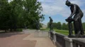 Granite terrace. Pushkin. Catherine Park. Tsarskoye Selo. 4K. 4k or 4k+ Resolution