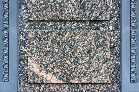 Granite texture, granite slab background, grey and red marble stone. Decorati Stock Photos