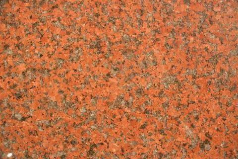 Granite Texture, Red Base with Black and Gray Spots Stock Photos