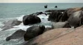 Granitic Rocks, Big Waves, Tropical Paradise Island, Ko Samui, Amazing Thailand HD Footage