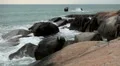 Granitic Rocks, Big Waves, Tropical Paradise Island, Ko Samui, Amazing Thailand HD Footage