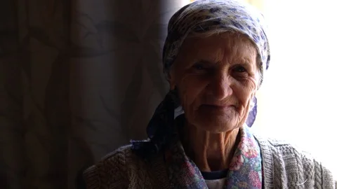 Granny portrait Video stock 127643664