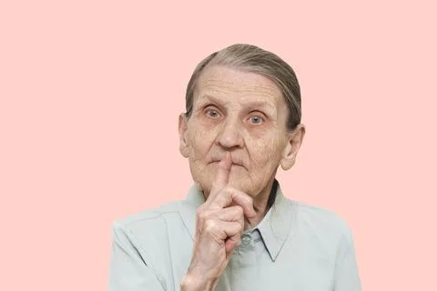 Granny secret Stock Photos