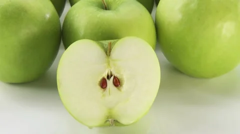 Granny Smith apples Stock-Footage 8571999