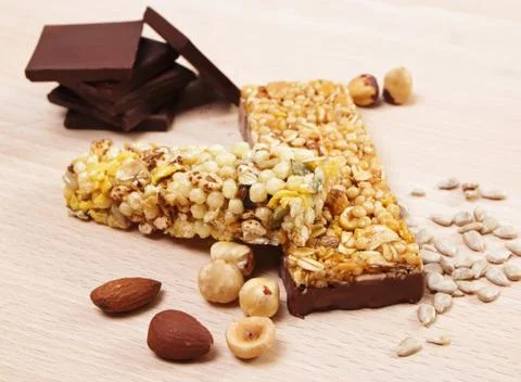Granola bars Stock Photos