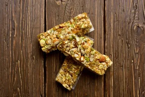 Granola bars Stock Photos