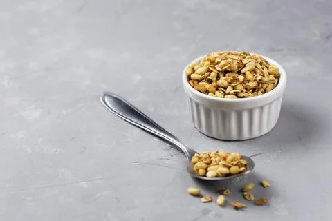 Granola tiger on the table. Stock Photos