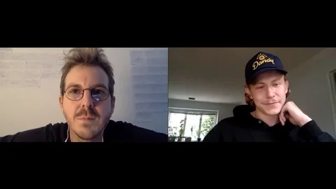Grant McCord and actor Mcabe Gregg talk about film Teenage Badass - 2020 스톡 동영상 140201501