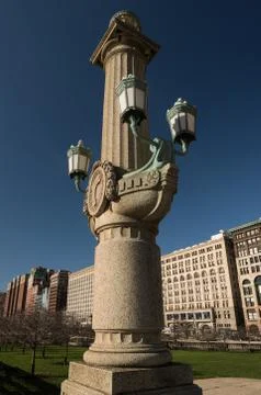 Grant Park Light Setting Stock Photos