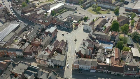 Grantham by drone Stock Footage 249934113