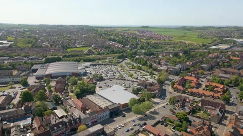 Grantham by drone Stock Footage 249934227
