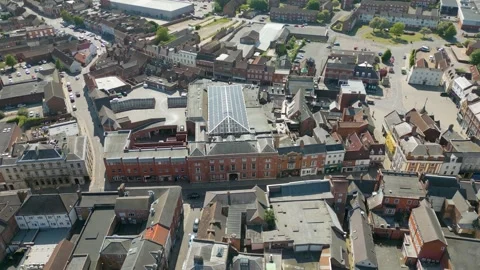 Grantham by drone Stock Footage 249934276