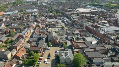 Grantham by drone Stock Footage 249934278